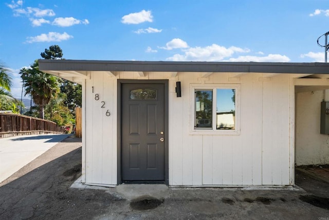 view of entrance to property