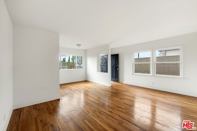 empty room featuring light hardwood / wood-style floors