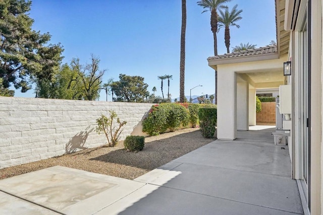 view of yard featuring a patio area