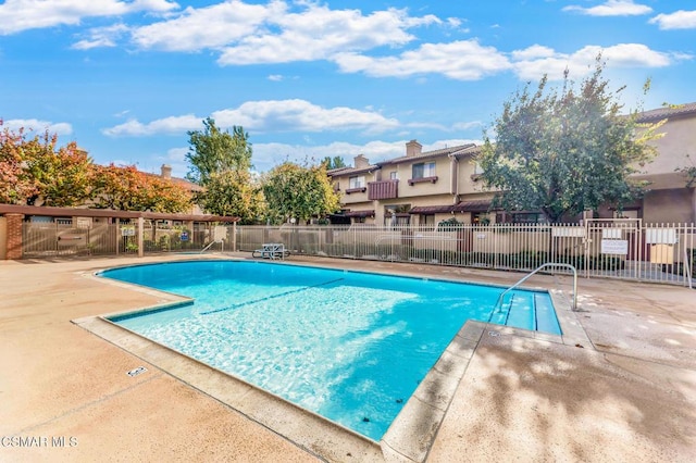 view of pool with a patio area