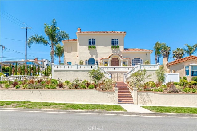 view of mediterranean / spanish house