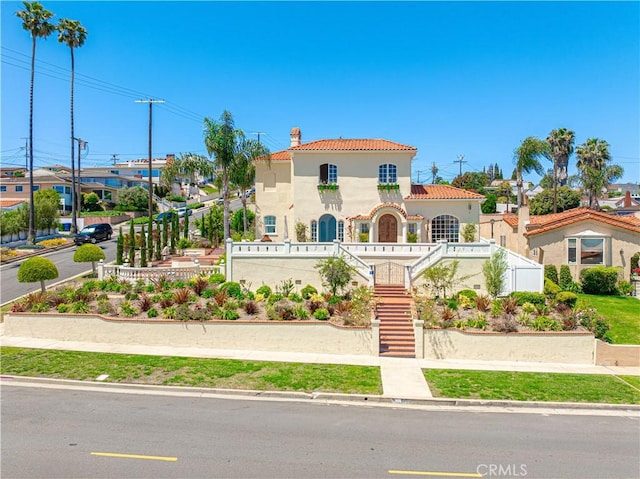 view of mediterranean / spanish house