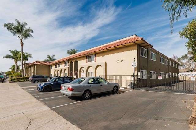 view of vehicle parking