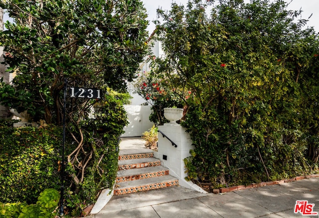 view of stairway