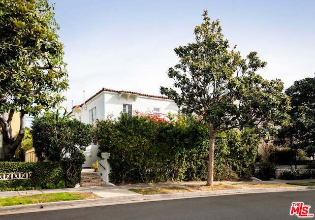 view of front of home