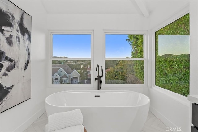 bathroom featuring a bathing tub