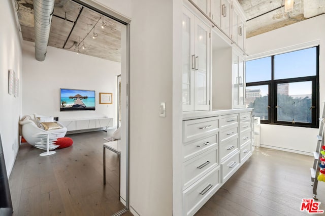 bedroom featuring hardwood / wood-style flooring