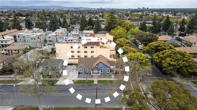 bird's eye view with a residential view