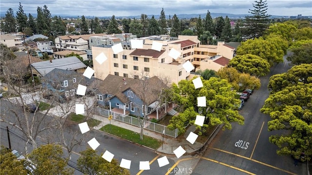 aerial view featuring a residential view