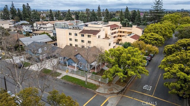 bird's eye view with a residential view