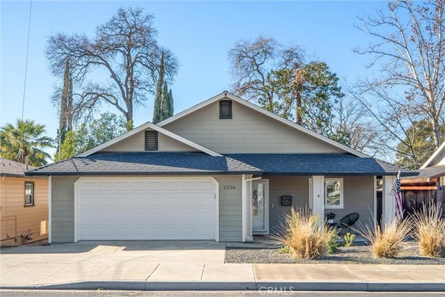 view of front of home featuring a garage