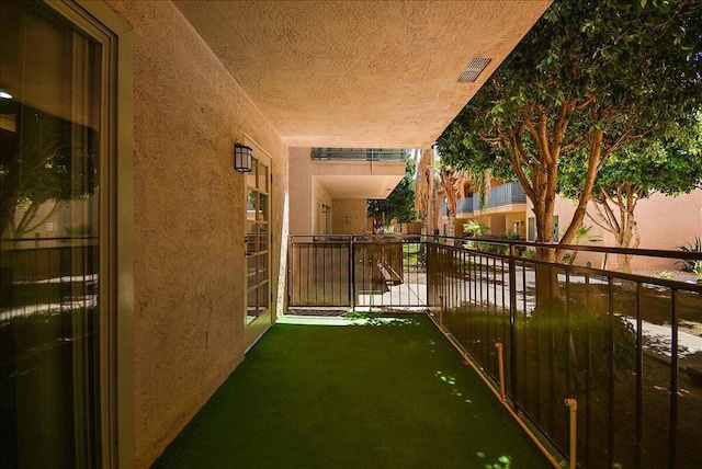 view of patio / terrace featuring a balcony