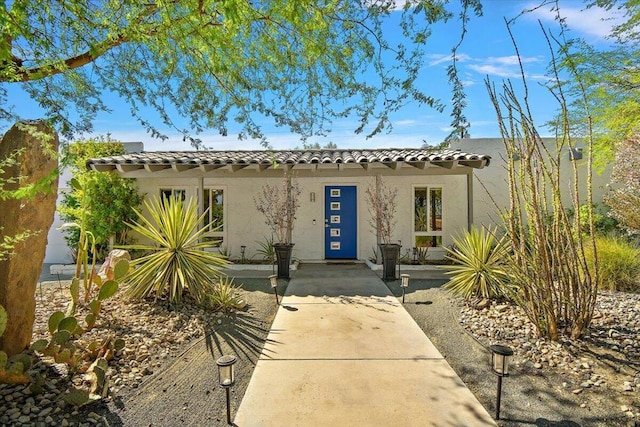 view of mediterranean / spanish house