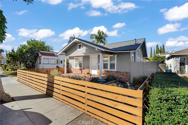 view of bungalow