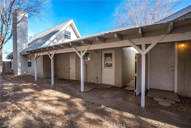 view of back of property