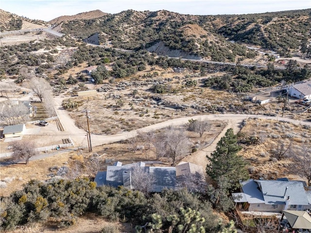 aerial view featuring a mountain view