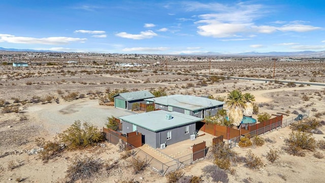 aerial view featuring a mountain view