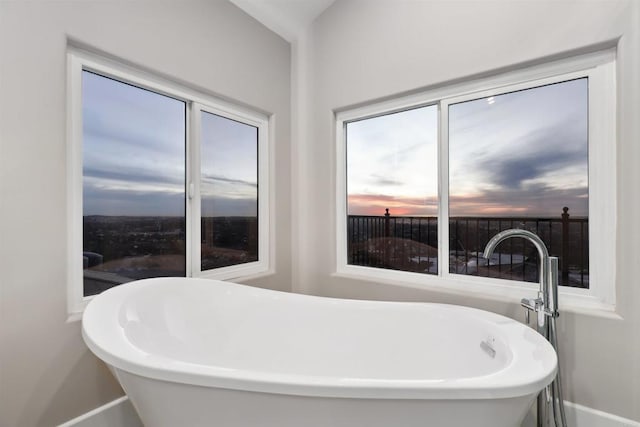 bathroom featuring a bathtub