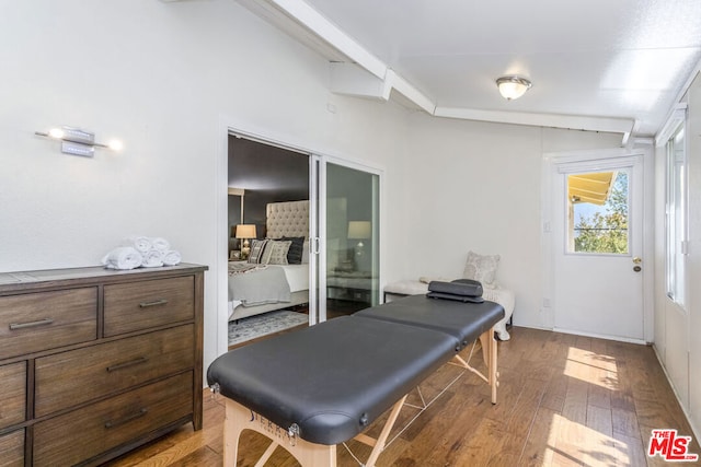 interior space with light hardwood / wood-style floors