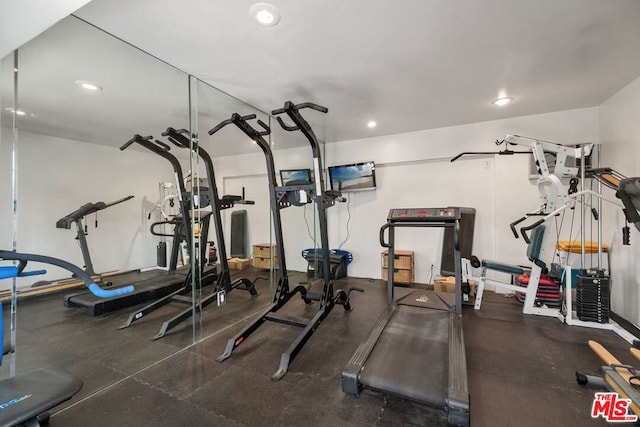 view of exercise room