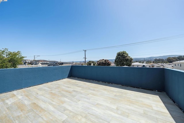 view of patio with a balcony