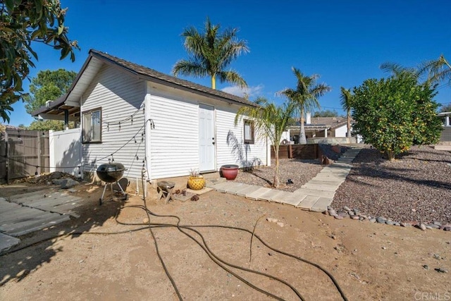 view of back of property