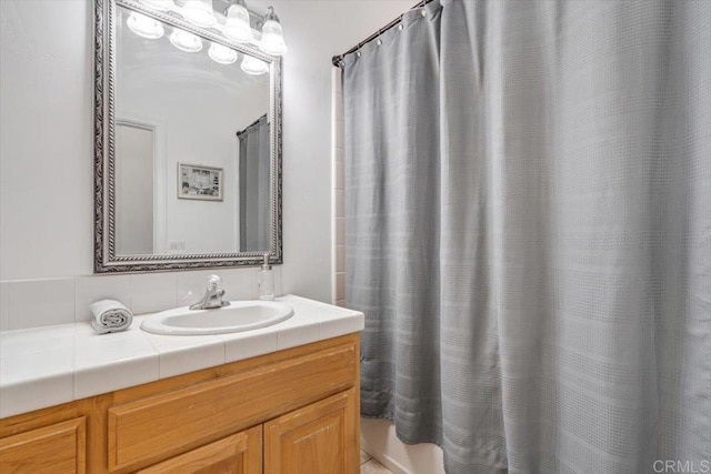 bathroom with vanity