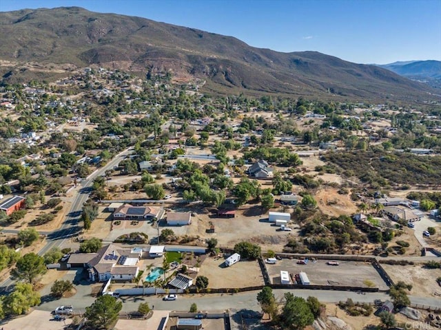 aerial view featuring a mountain view