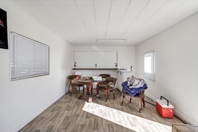 dining room featuring light wood-type flooring