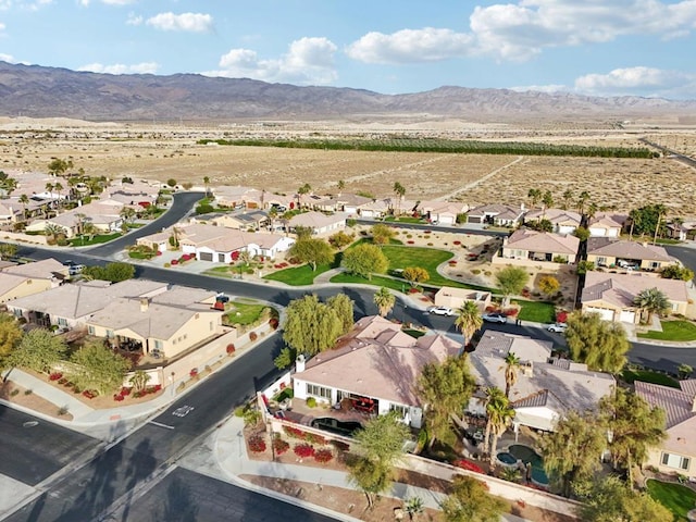 bird's eye view featuring a mountain view