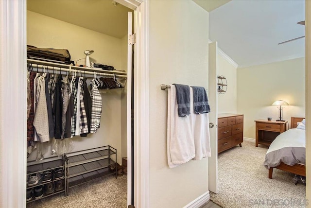 interior space featuring ornamental molding