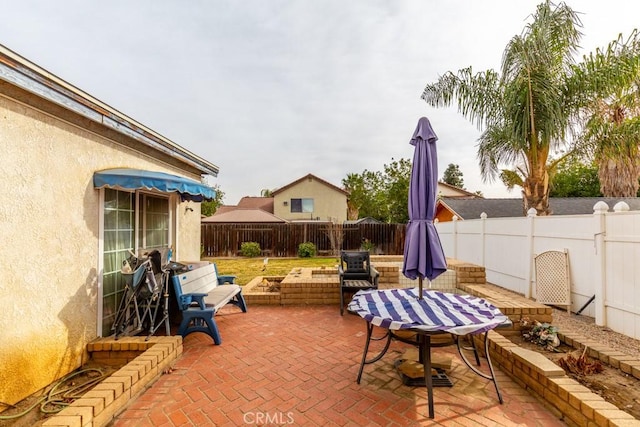 view of patio / terrace featuring a fenced backyard