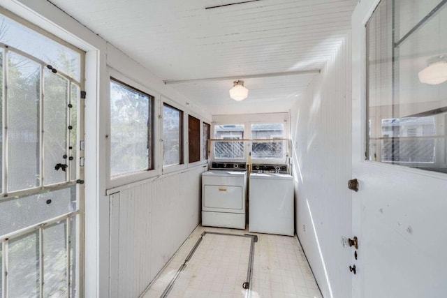 laundry room with washer and clothes dryer