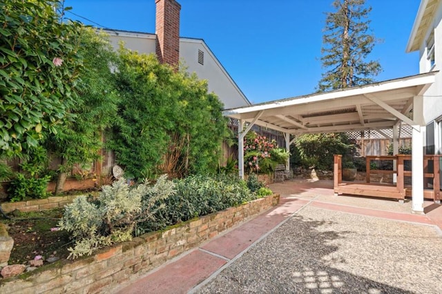 exterior space featuring a gazebo