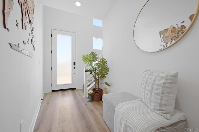 interior space featuring light hardwood / wood-style floors