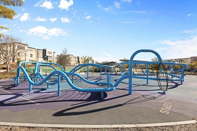 view of jungle gym