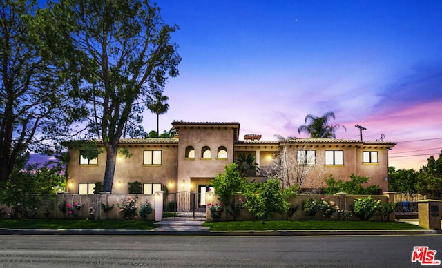 view of mediterranean / spanish house