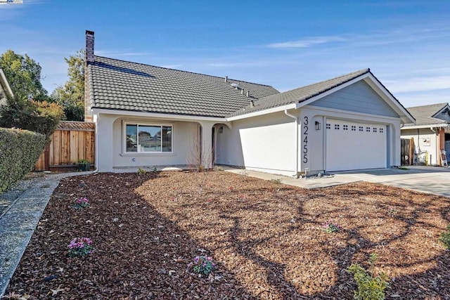 ranch-style house with a garage