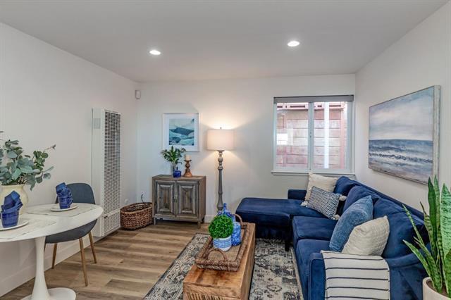 living room featuring light hardwood / wood-style floors