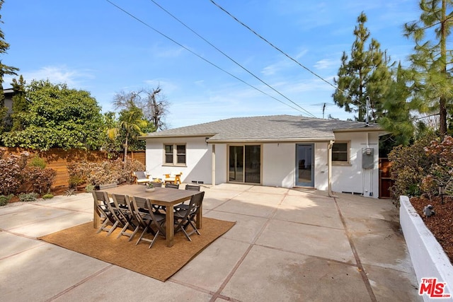 exterior space with a patio area