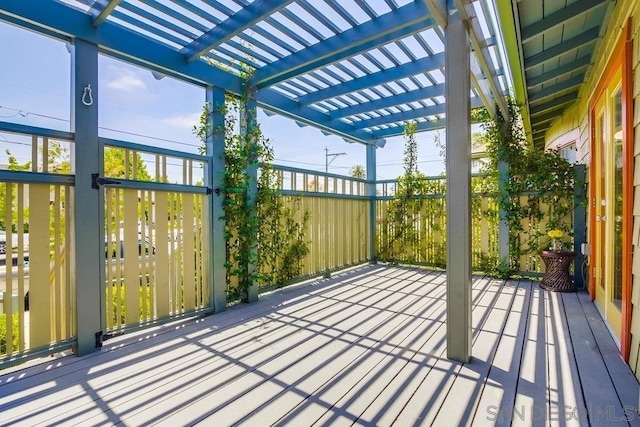 view of patio / terrace with a pergola