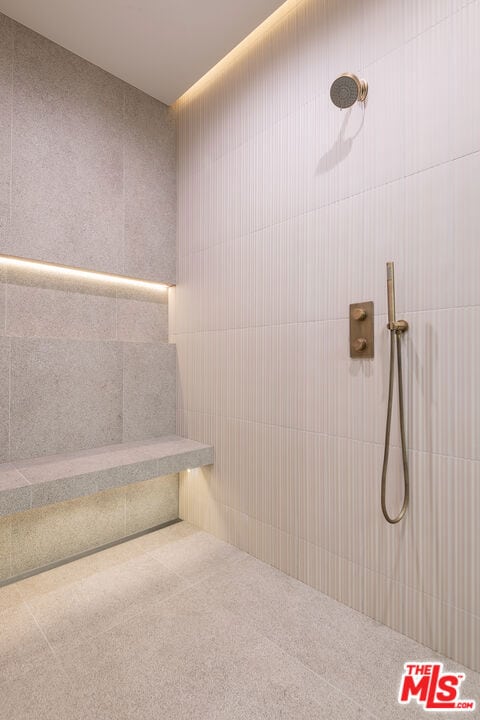 bathroom with walk in shower