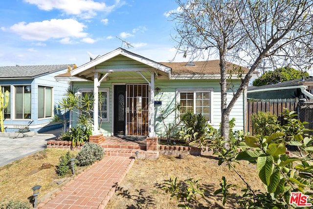 view of bungalow-style house