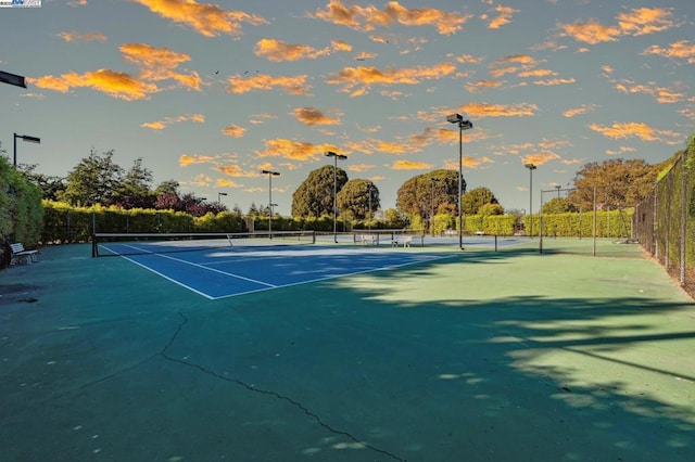 view of tennis court