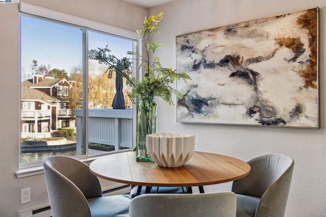 view of dining area