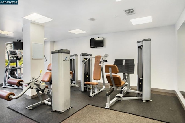 view of exercise room