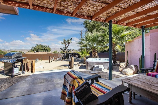 view of patio / terrace with grilling area