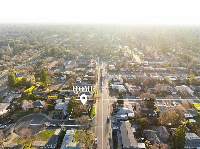 birds eye view of property