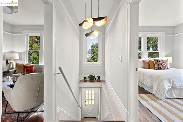 interior space featuring hardwood / wood-style flooring