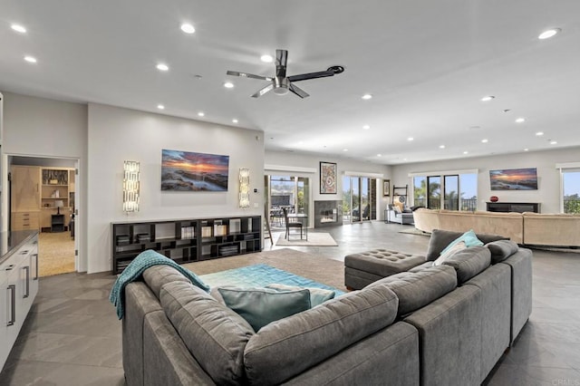 living room with a healthy amount of sunlight